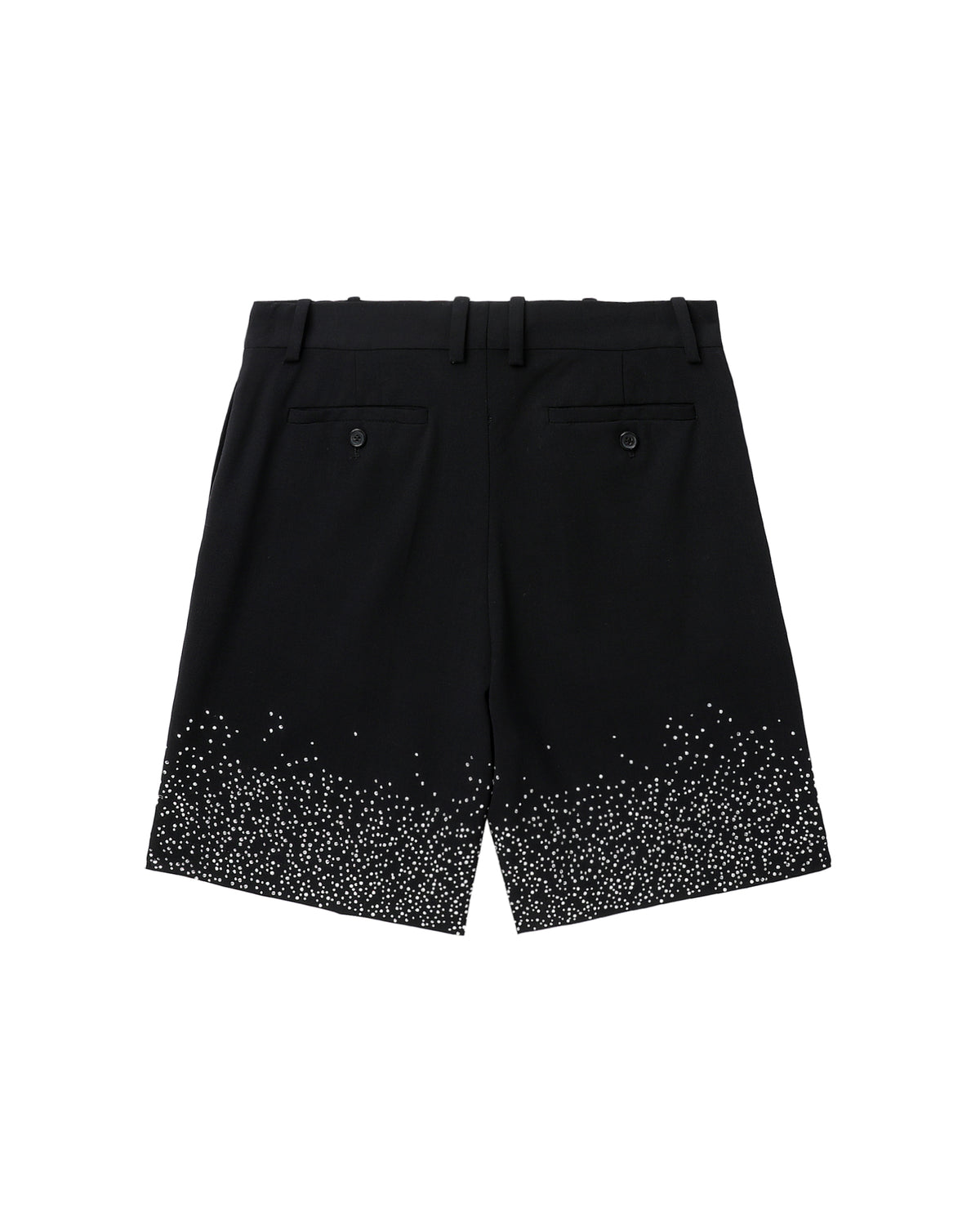 Crystal hem tailored shorts