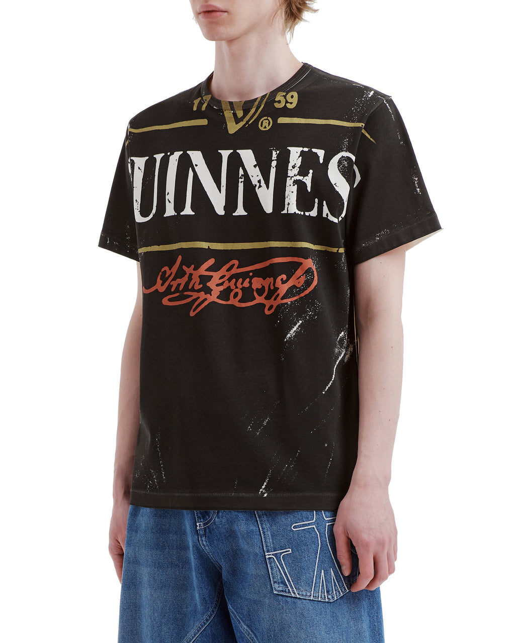 Guinness bottle top print tee