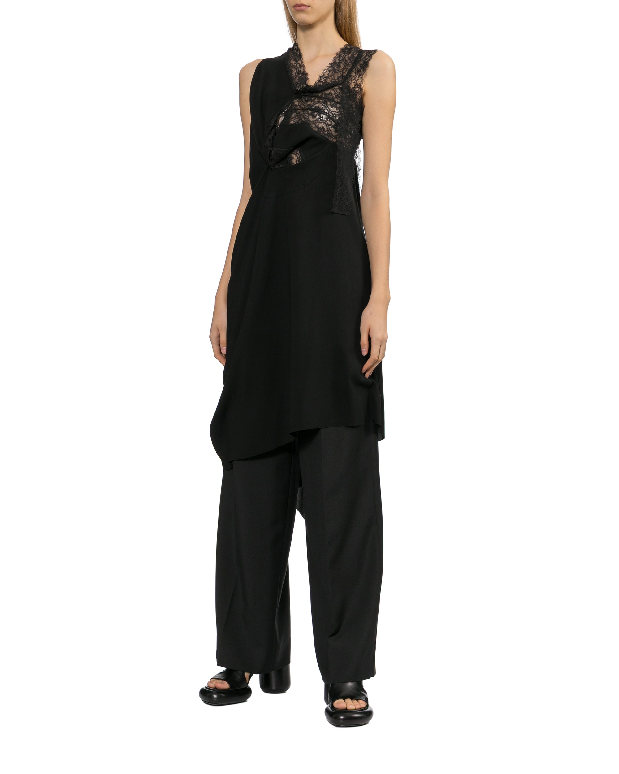Lace asymmetric dress