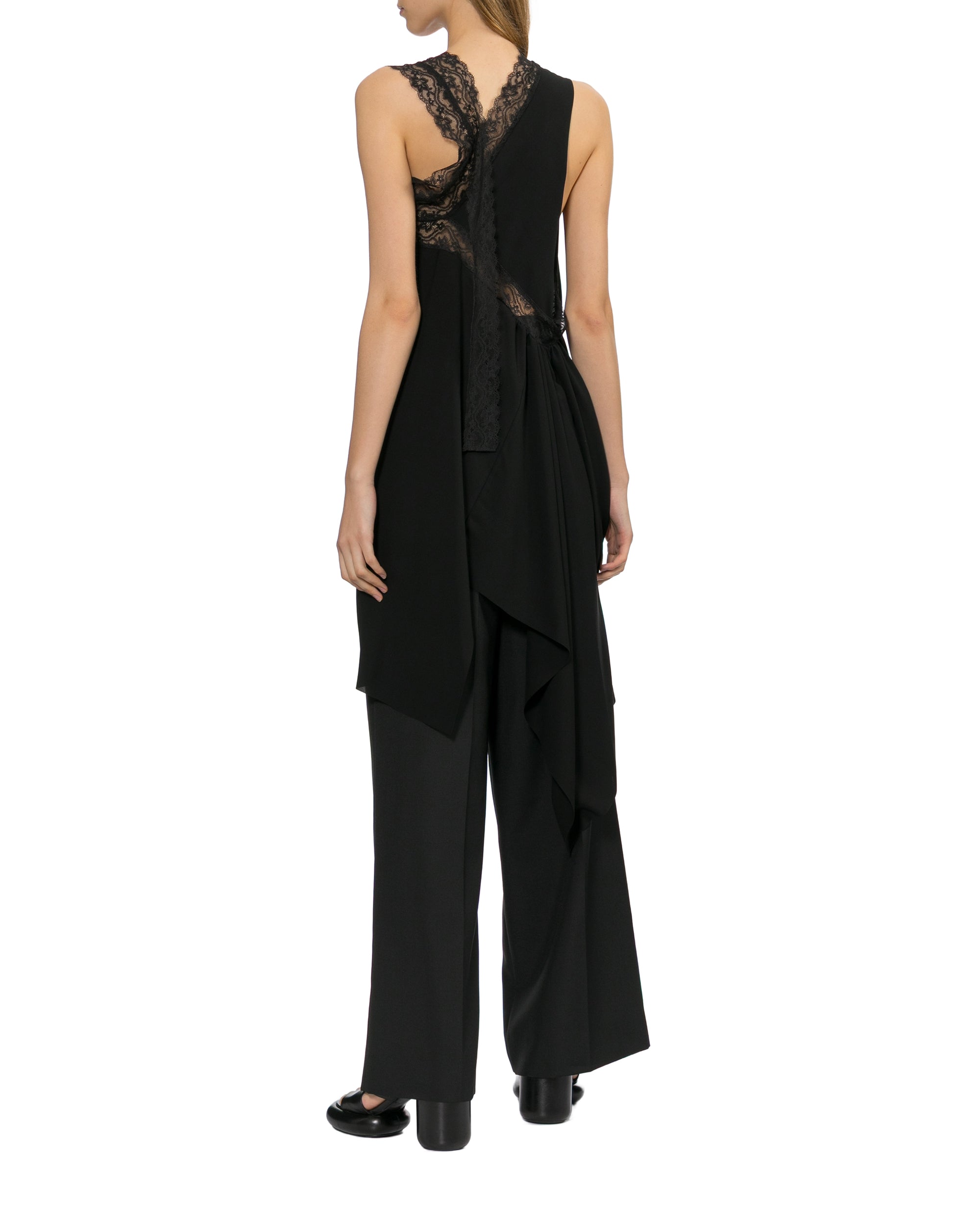 Lace asymmetric dress