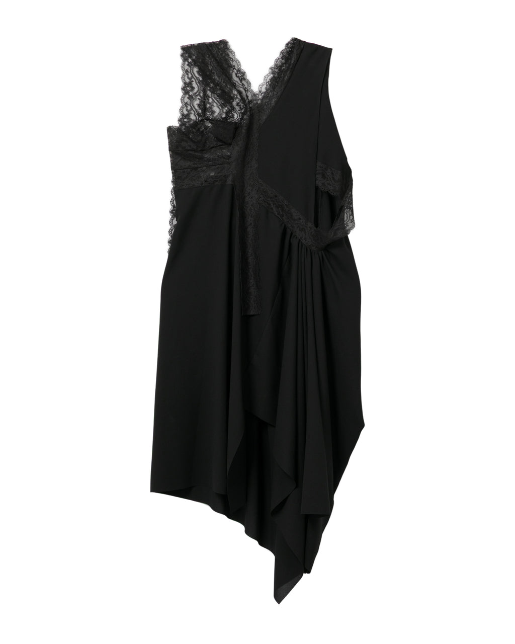 Lace asymmetric dress