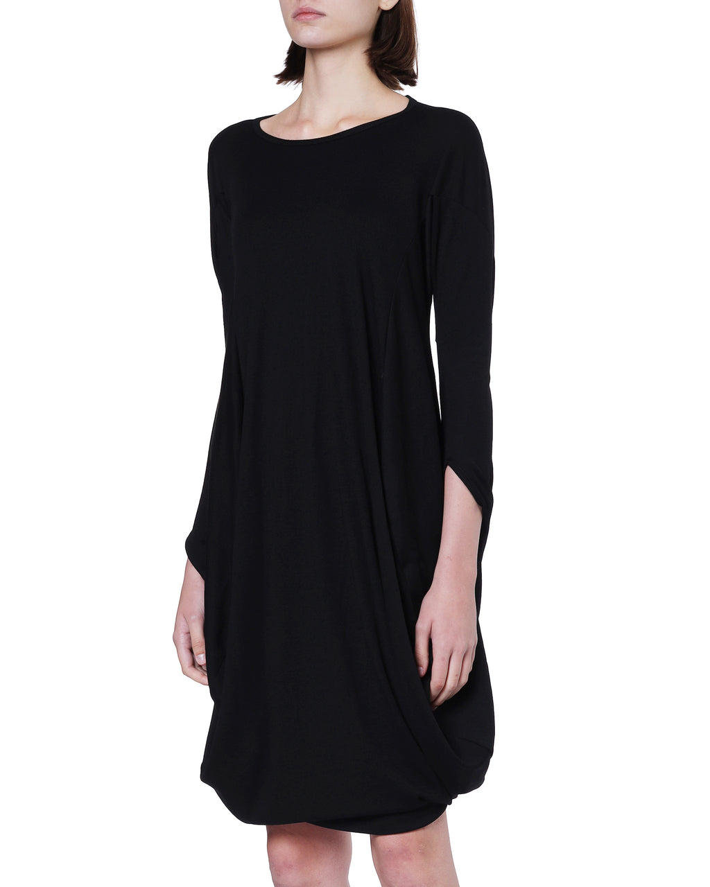 Draped midi dress