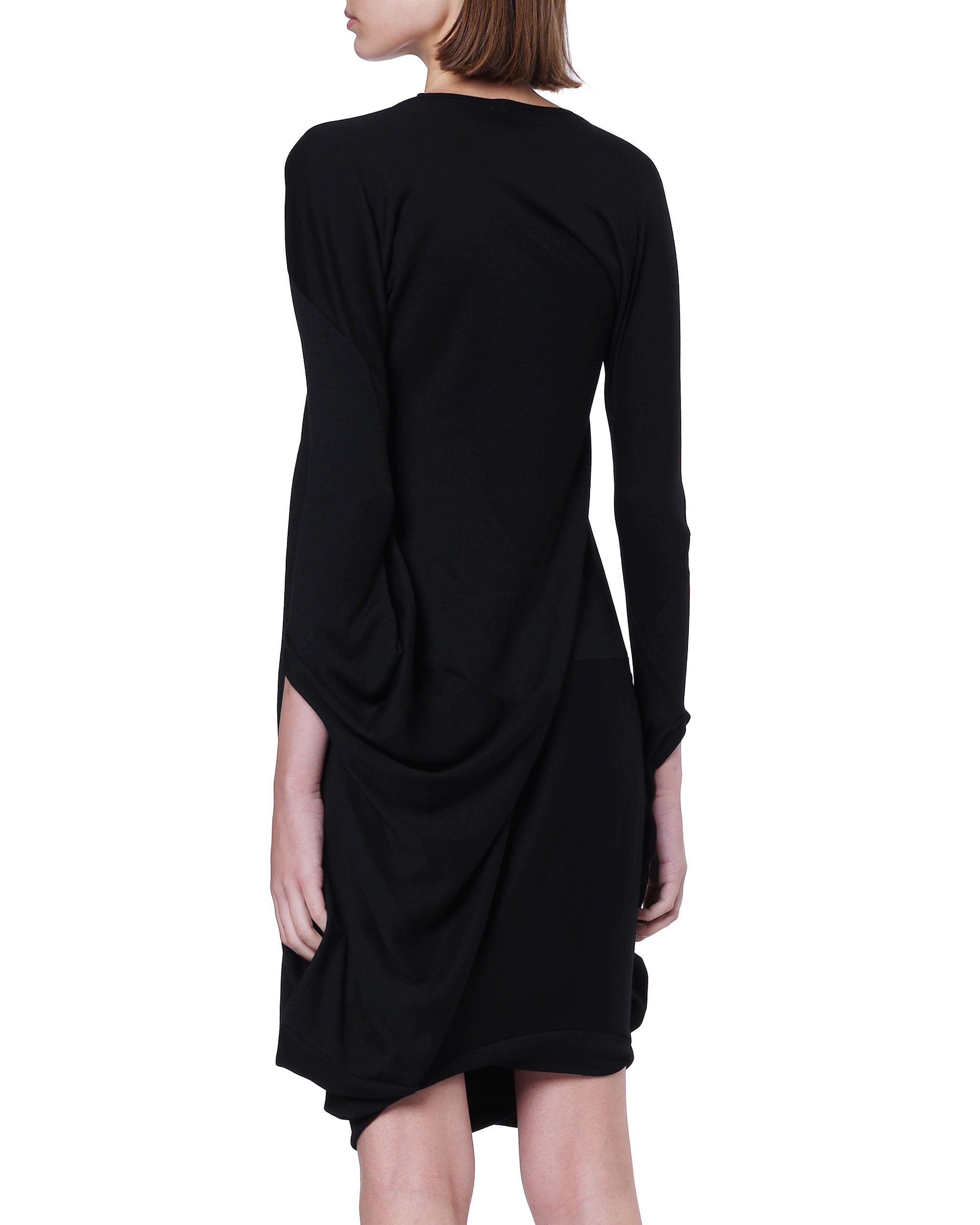 Draped midi dress