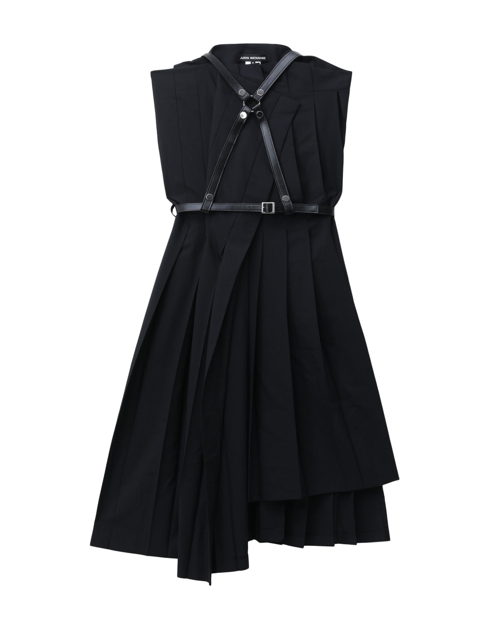 Pleated harness dress