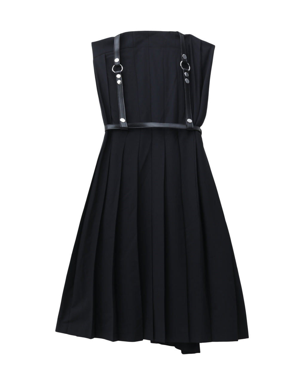 Pleated harness dress