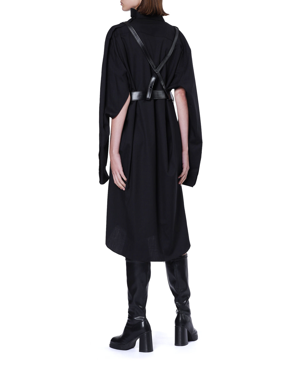 Harnessed shirt dress