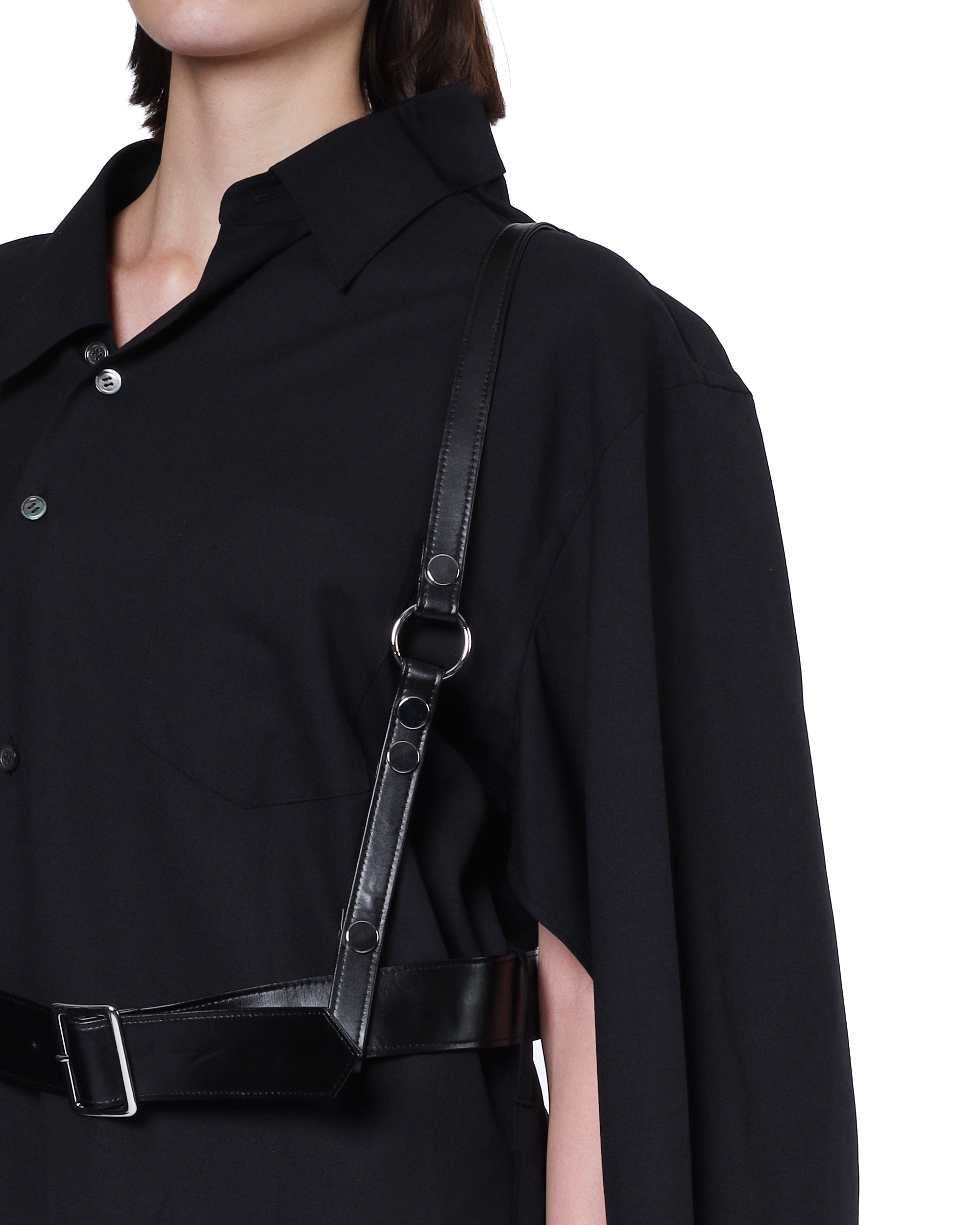 Harnessed shirt dress