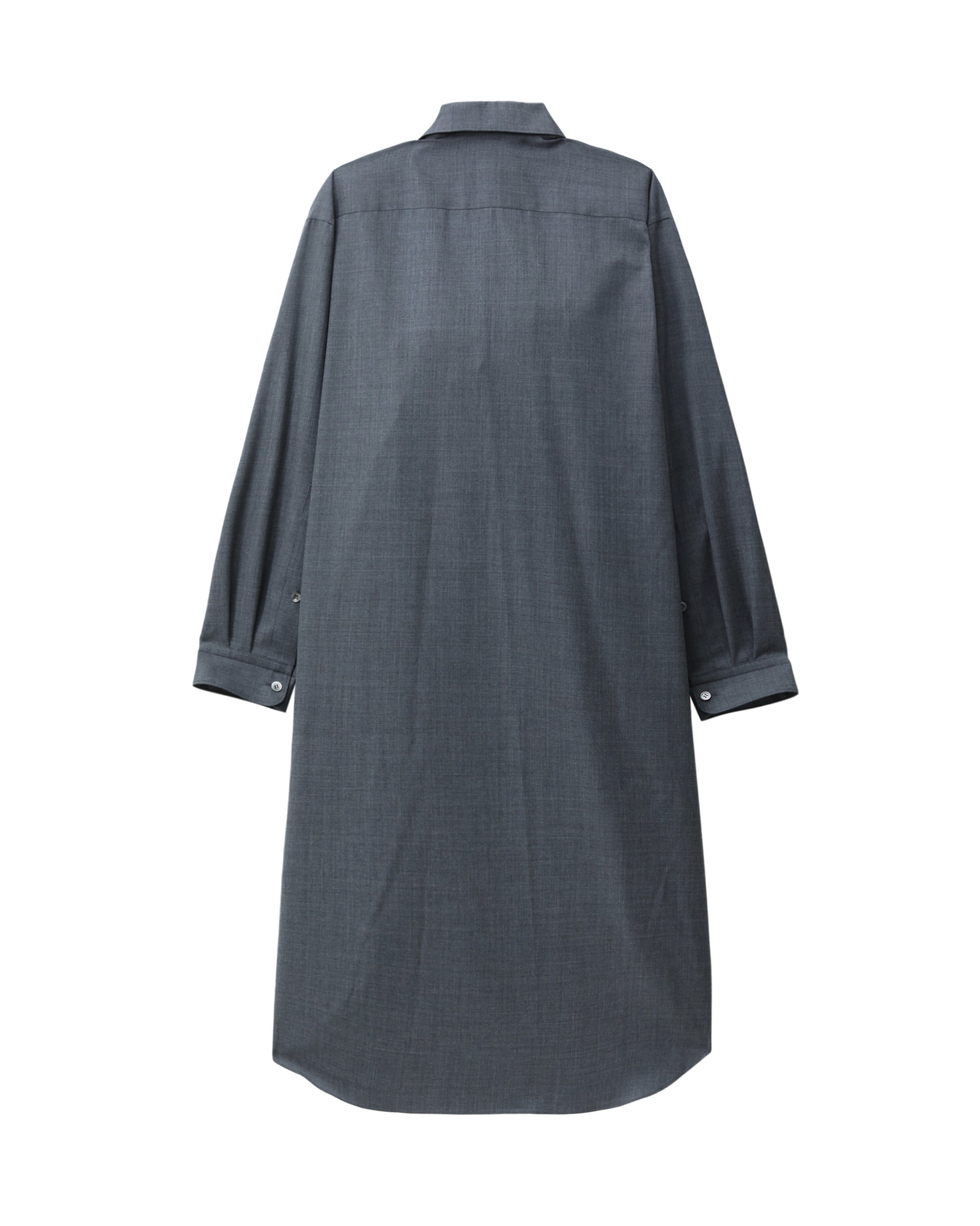 Multi-floral draped shirt dress