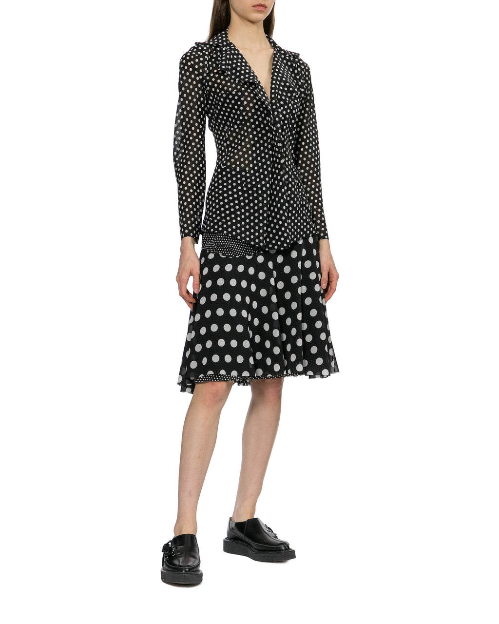 Polka-dot blouse