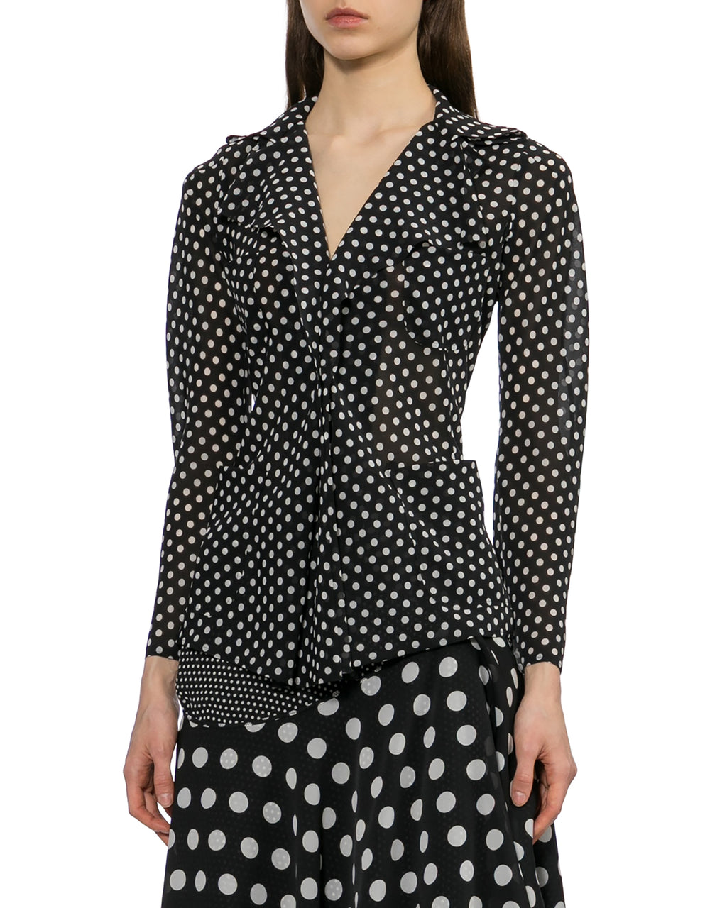 Polka-dot blouse