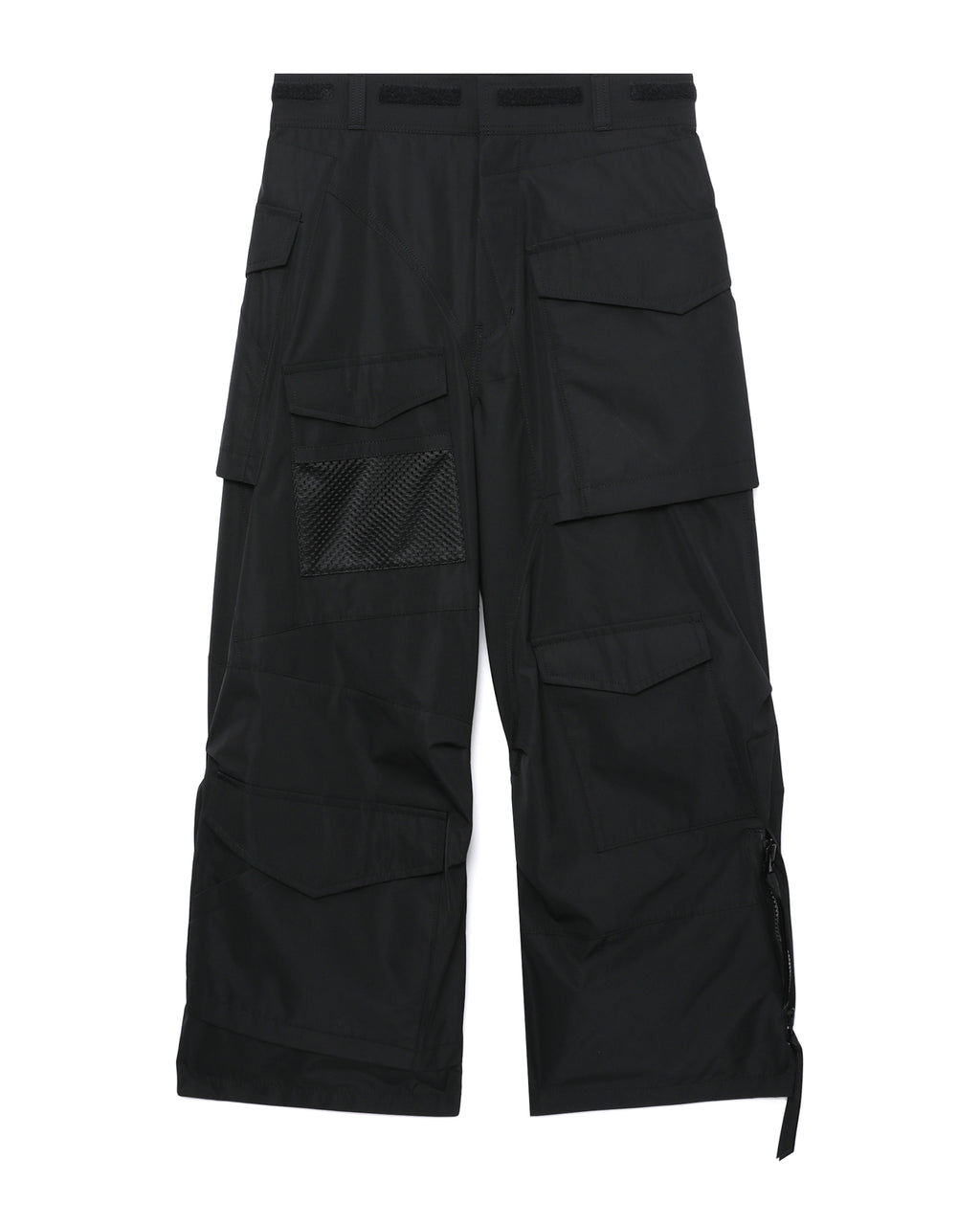 Asymmetric cargo pants