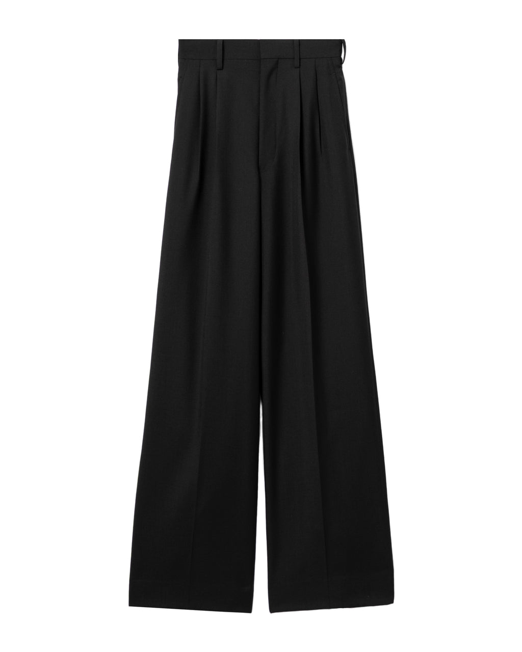 Pleated wide leg pants