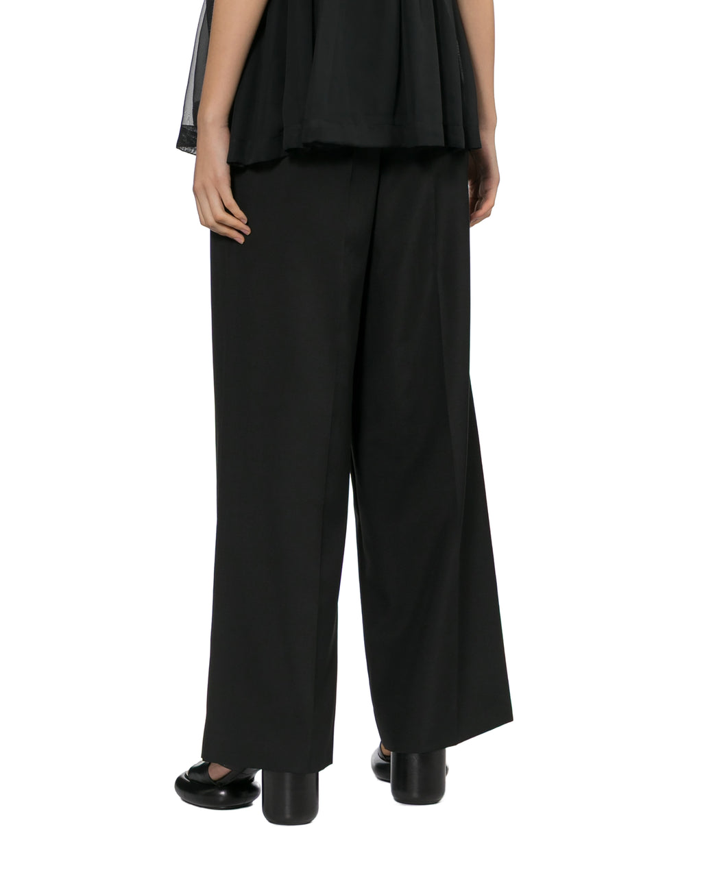 Pleated wide leg pants