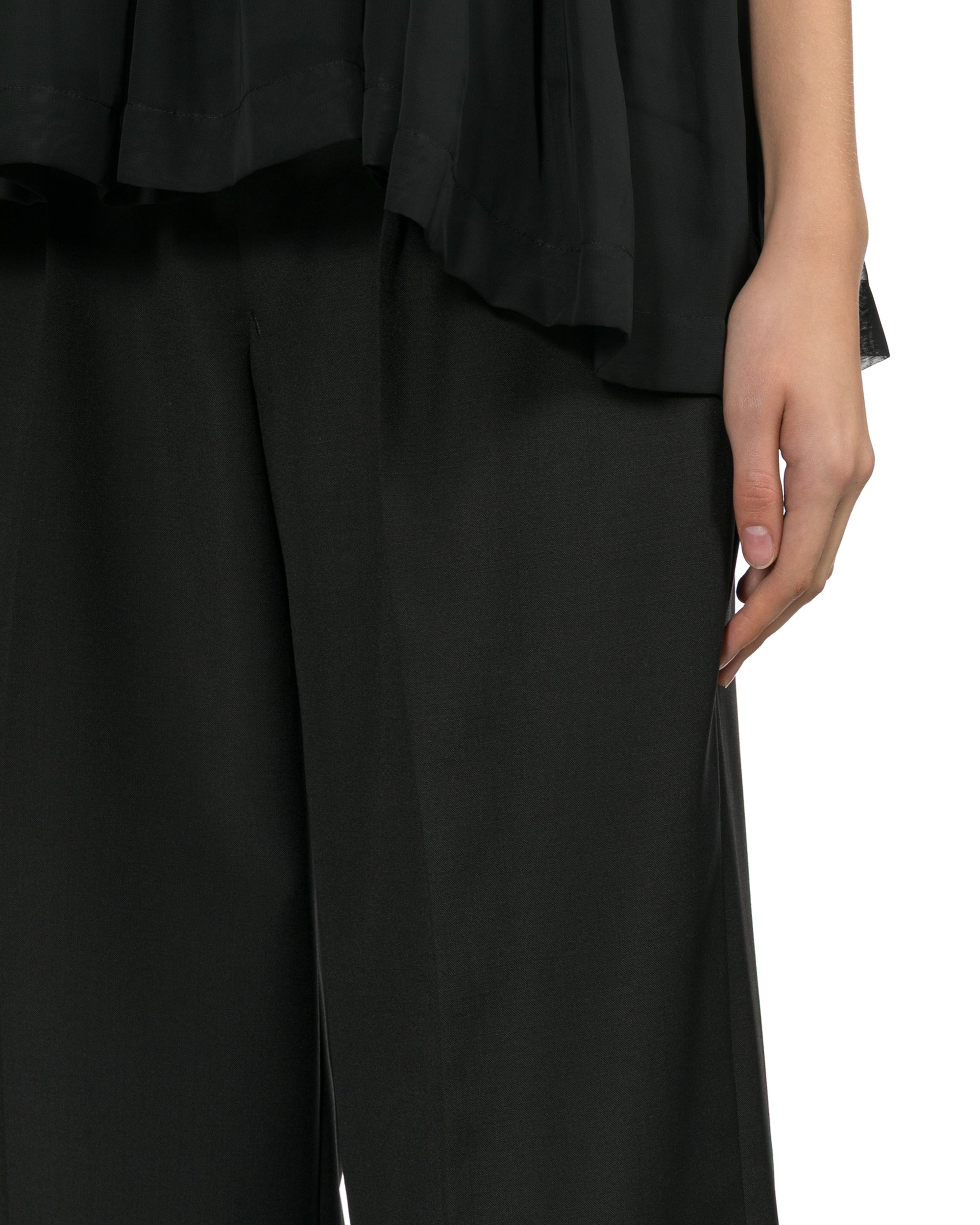 Pleated wide leg pants