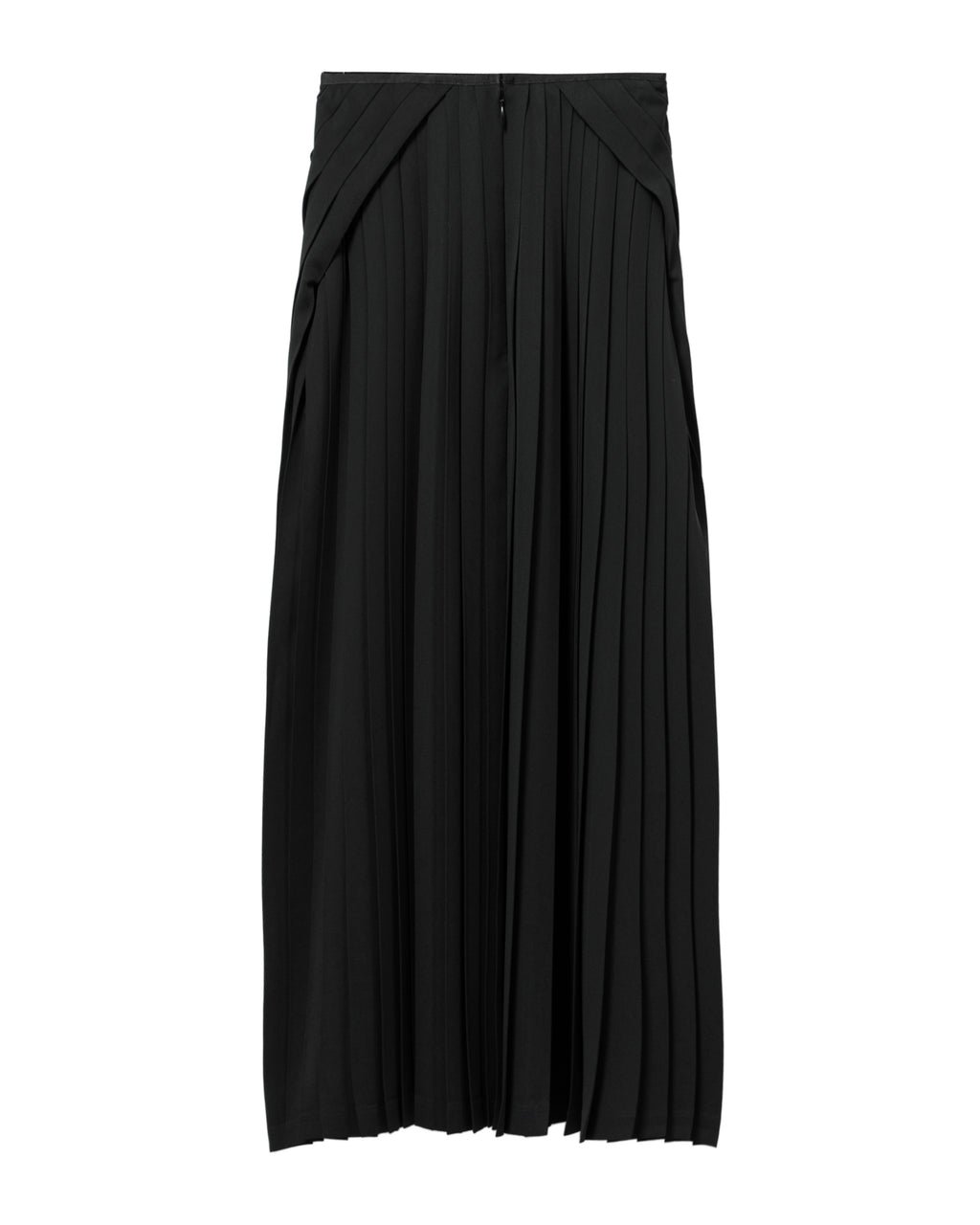 Pleated midi skirt