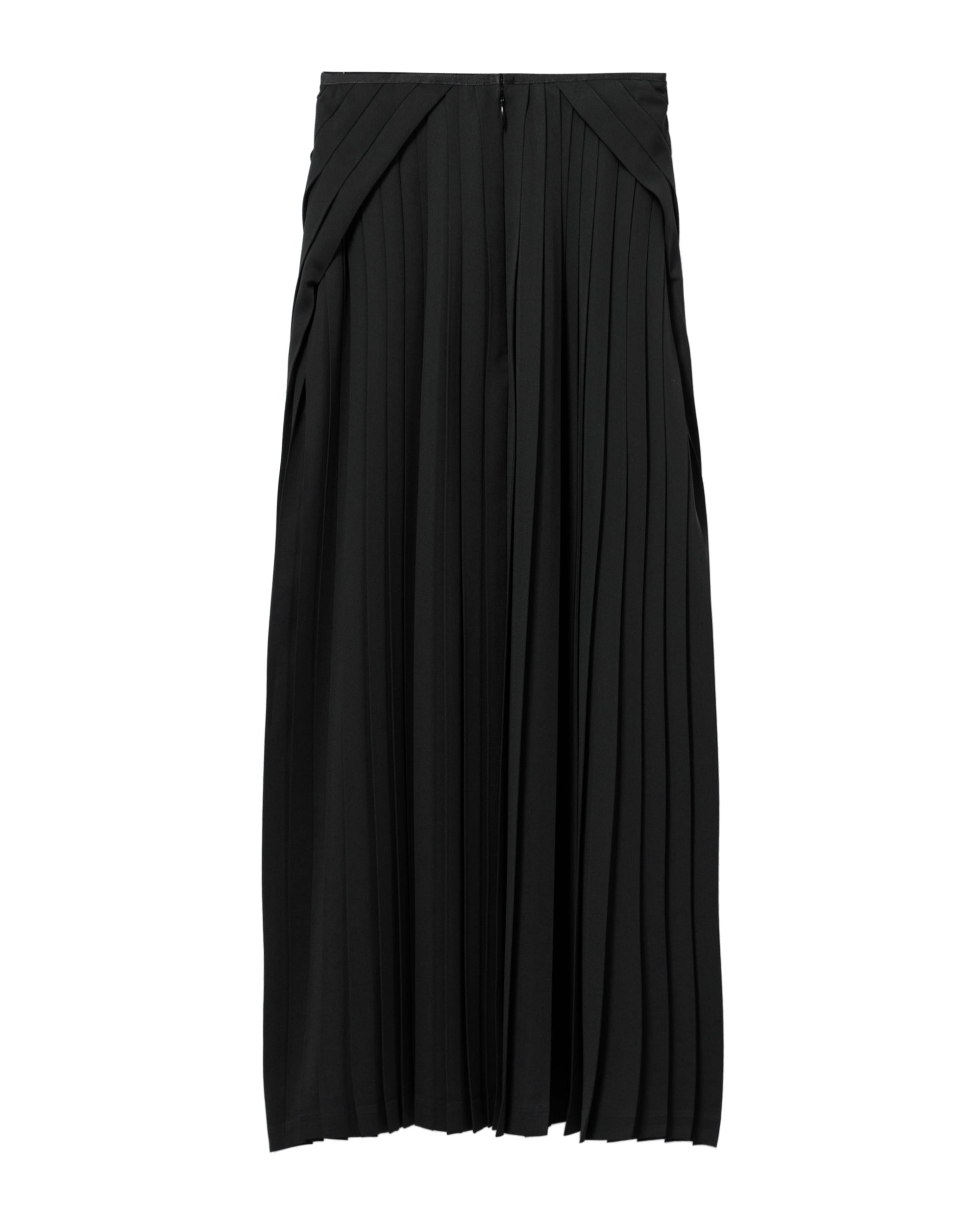 Pleated midi skirt