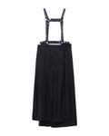 Pleated suspender skirt