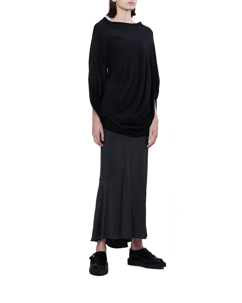 Draped asymmetrical top