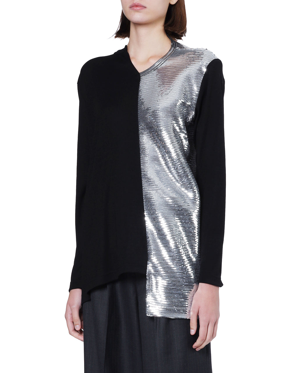 Sequin layered top