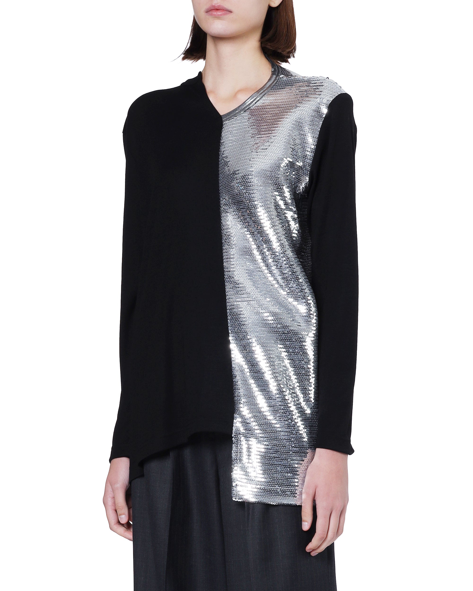 Sequin layered top