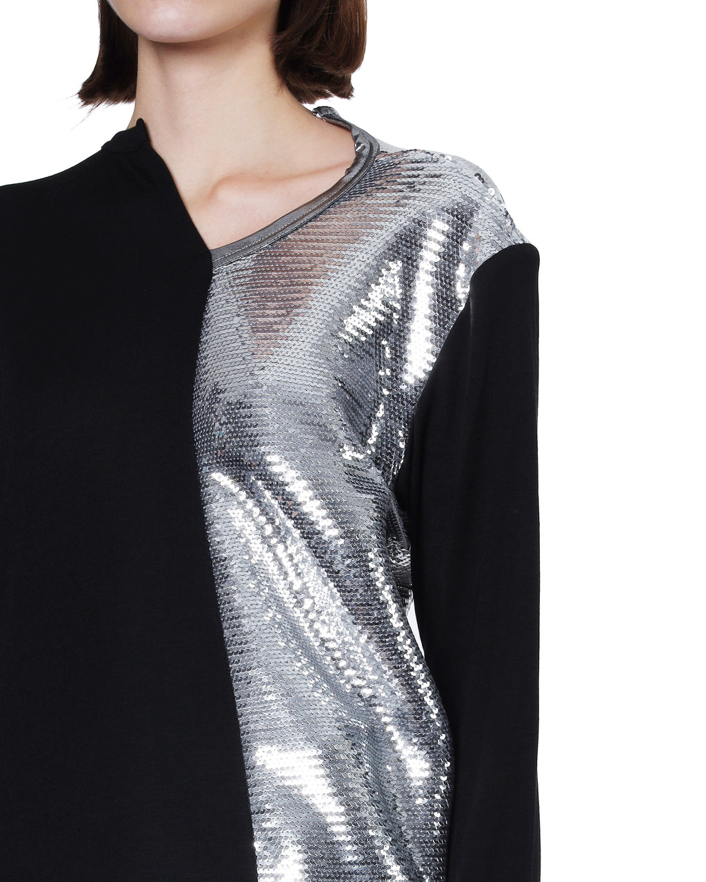 Sequin layered top