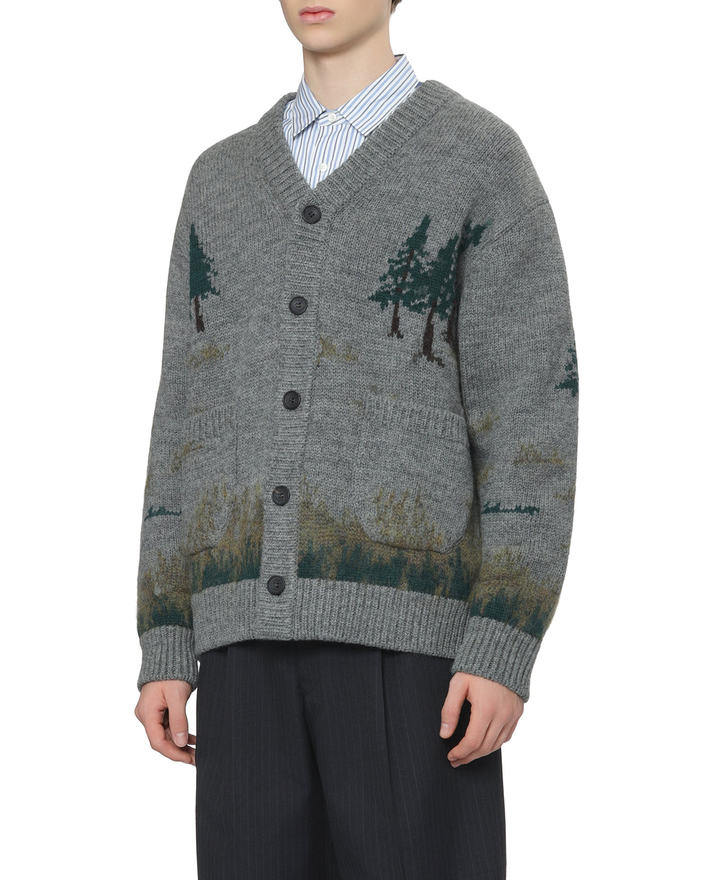 V-neck cardigan
