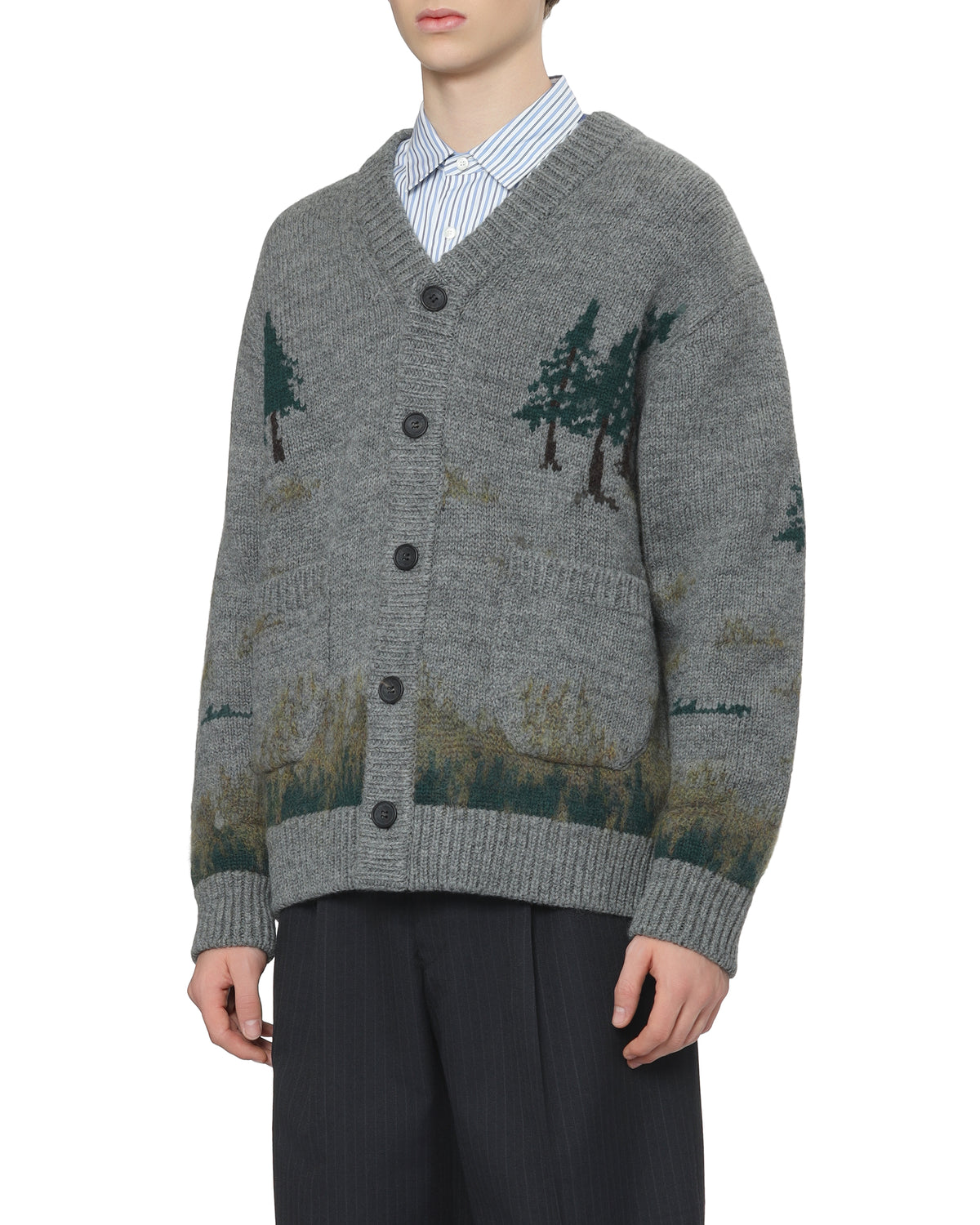 V-neck cardigan
