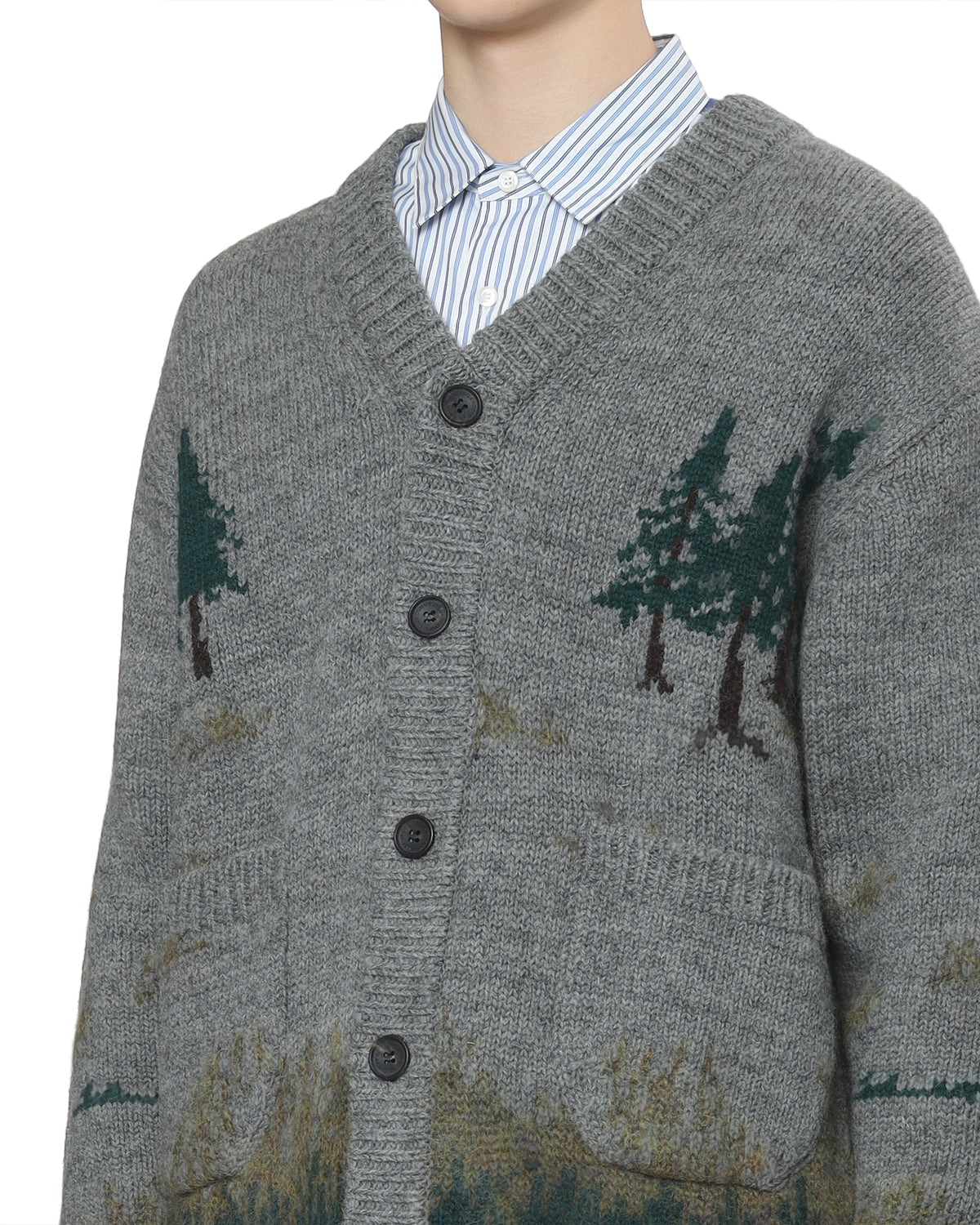 V-neck cardigan