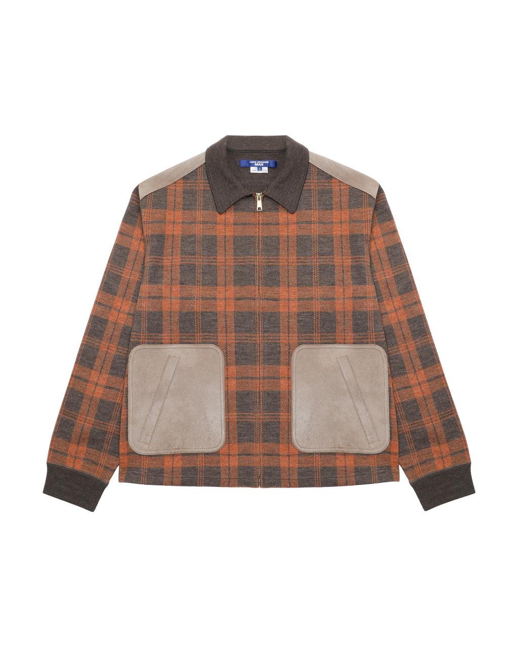 Plaid zip jacket