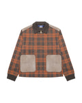 Plaid zip jacket