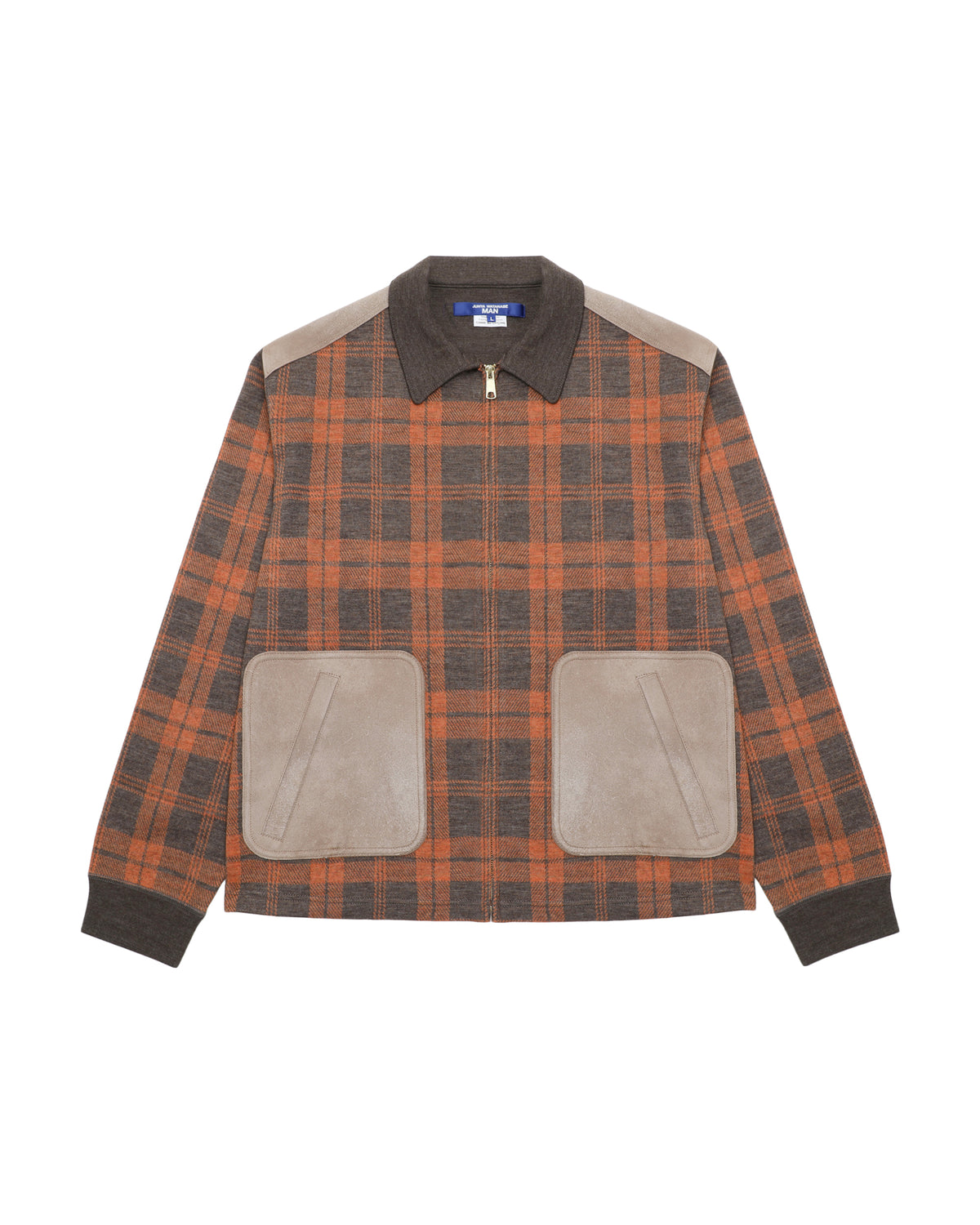 Plaid zip jacket