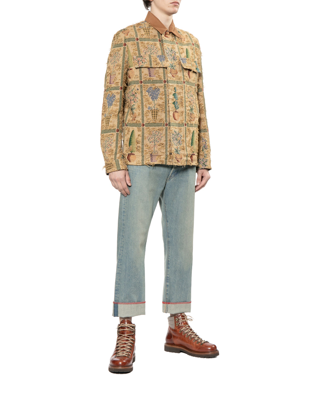 X Levi's cuffed jeans