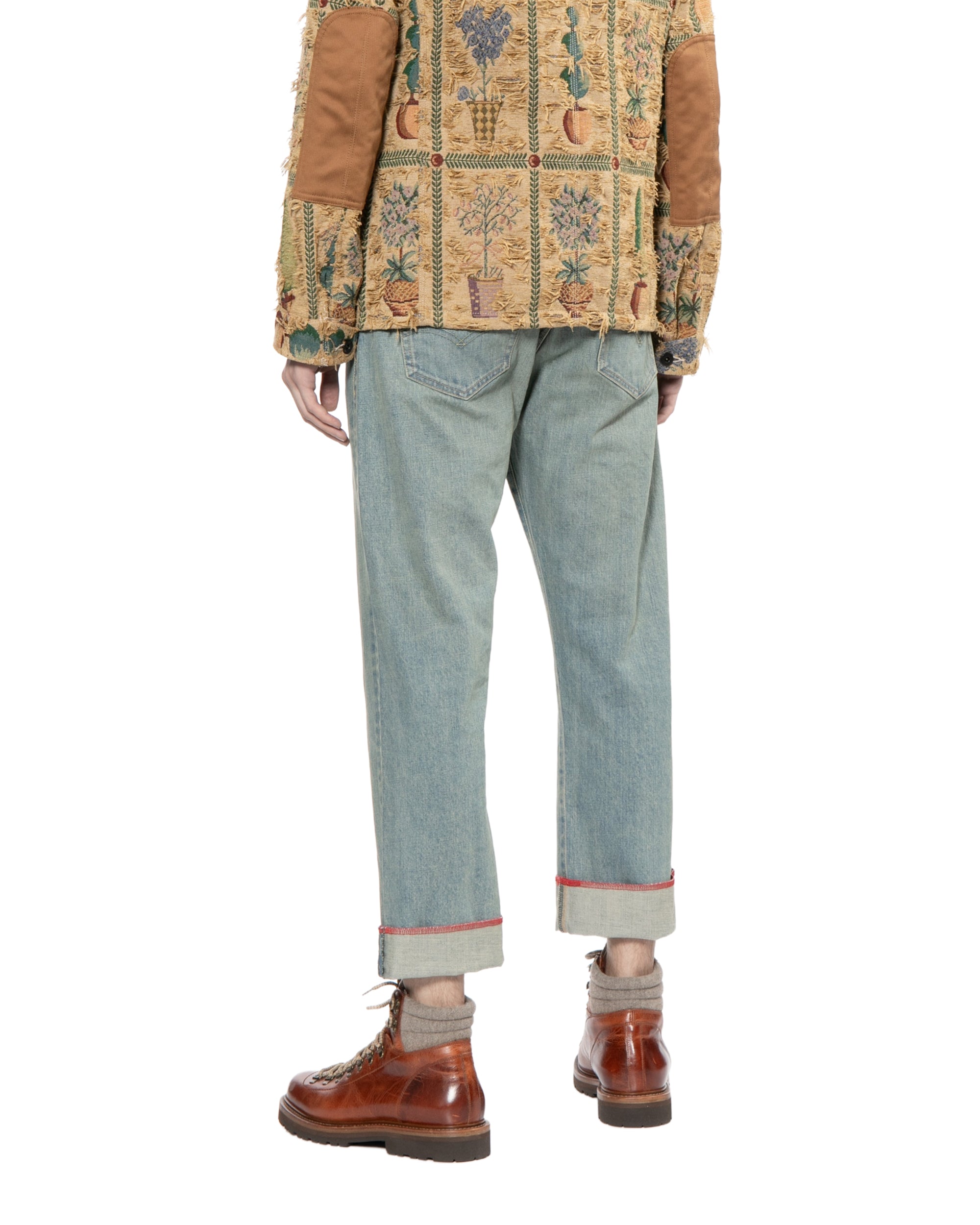 X Levi's cuffed jeans