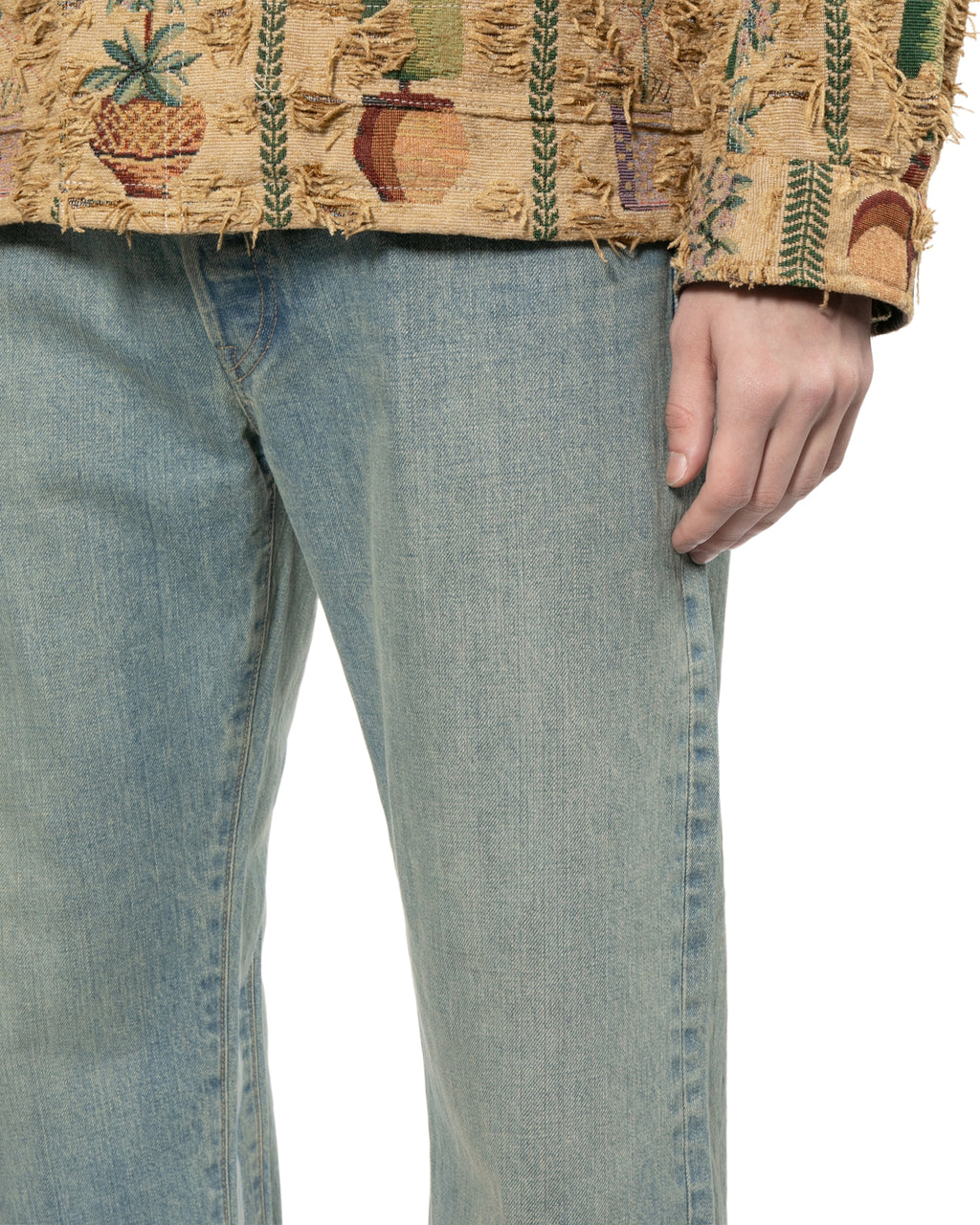 X Levi's cuffed jeans