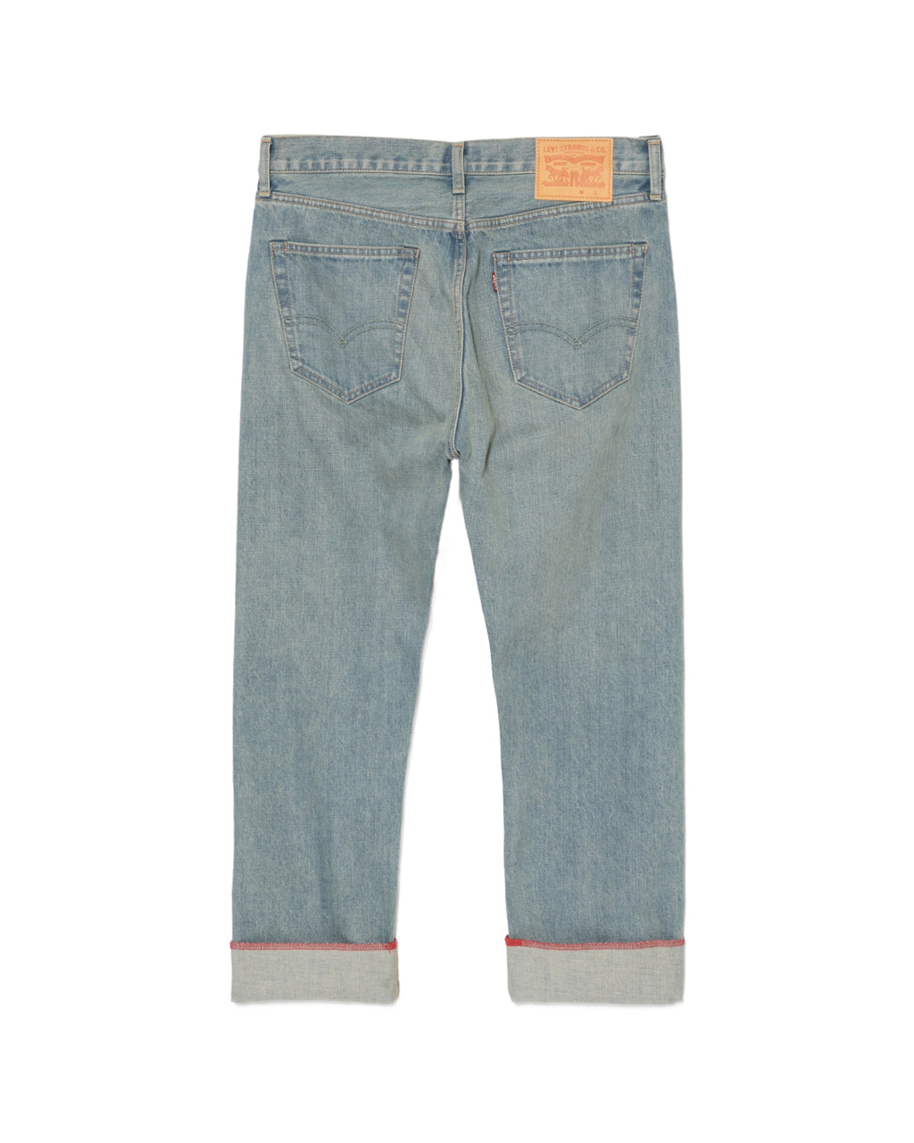 X Levi's cuffed jeans