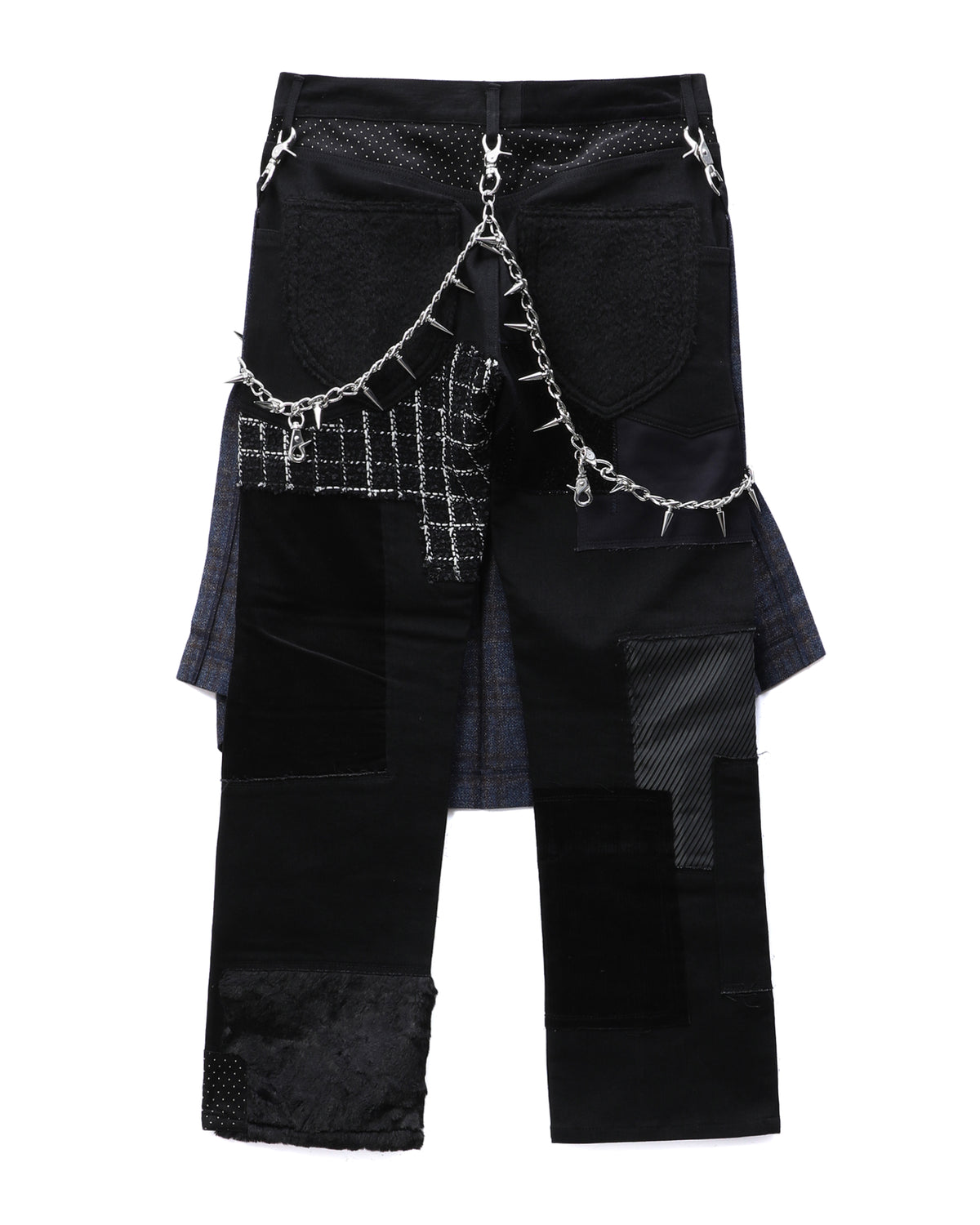 Pleated patch pants