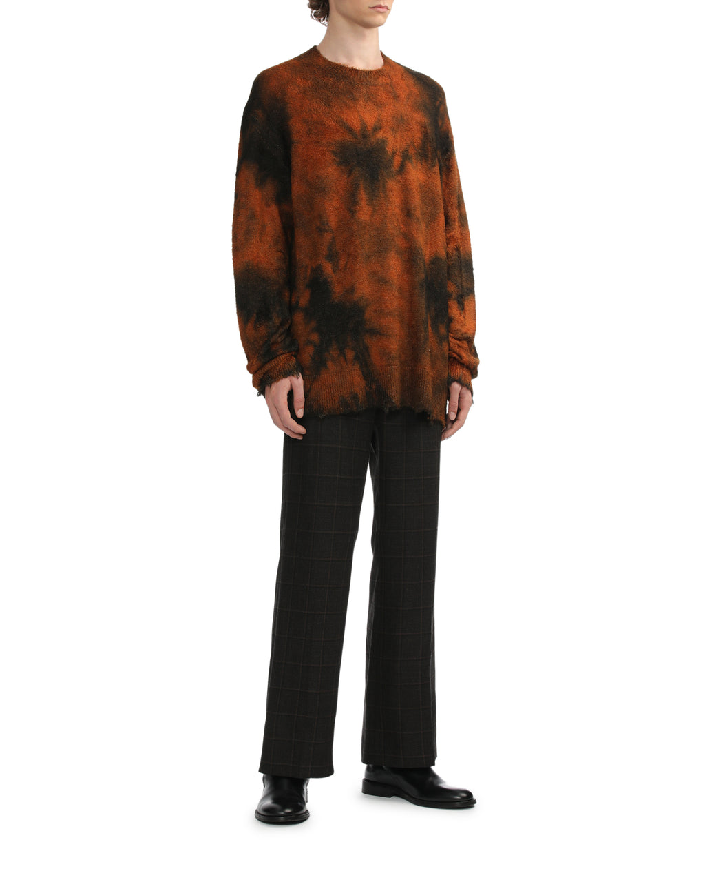 Tie-dye knit pullover