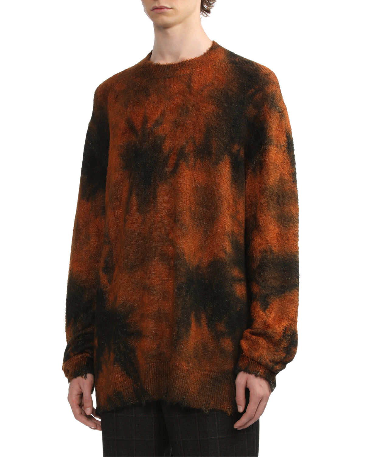 Tie-dye knit pullover