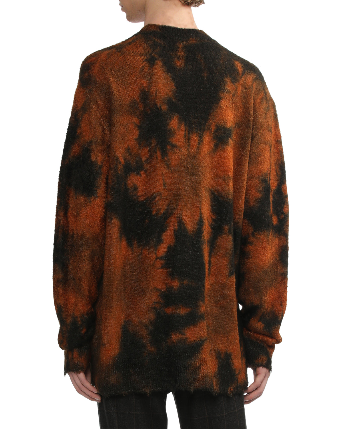 Tie-dye knit pullover