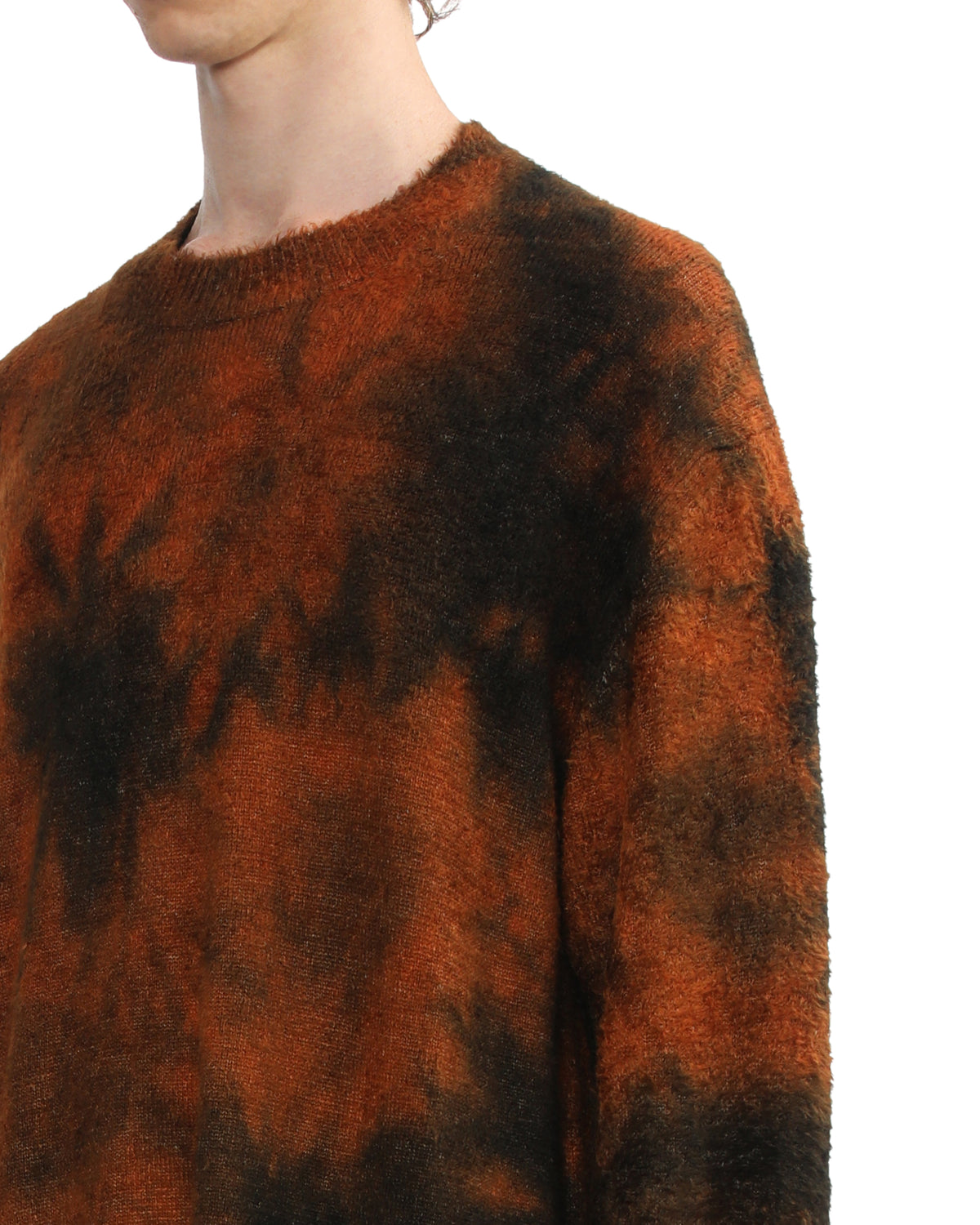 Tie-dye knit pullover