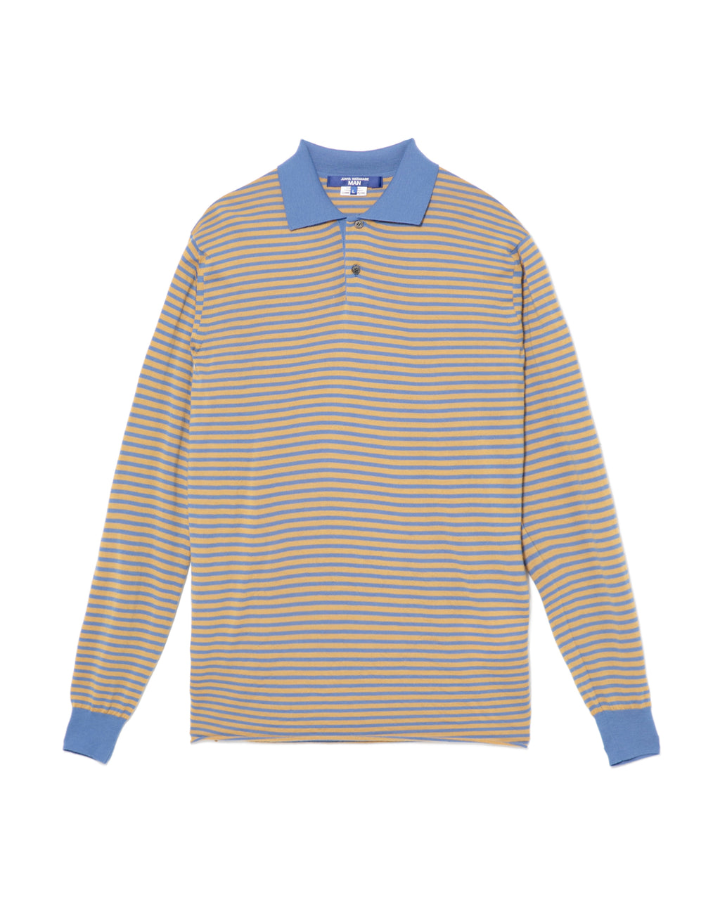 Striped knit polo