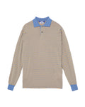 Striped knit polo
