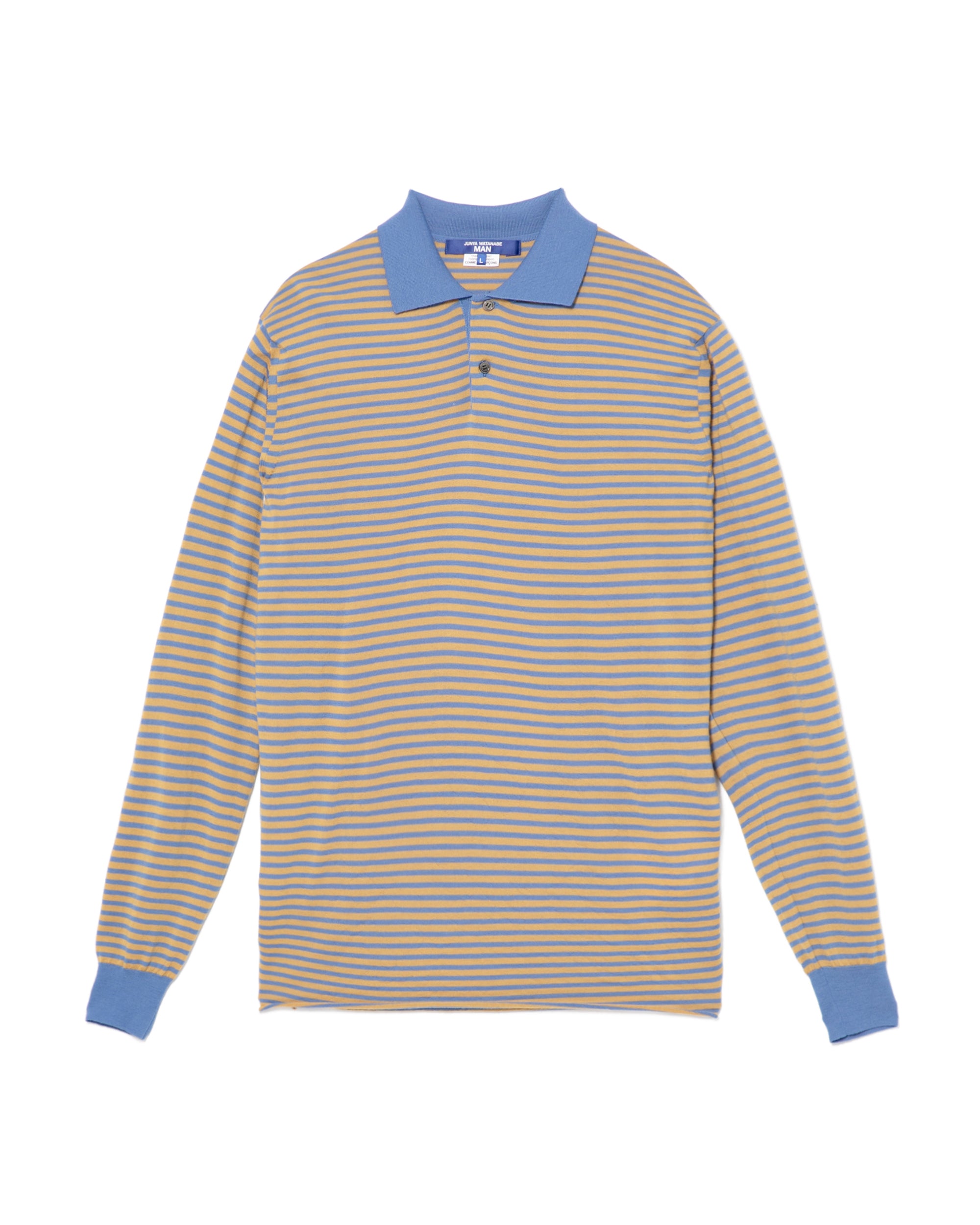 Striped knit polo