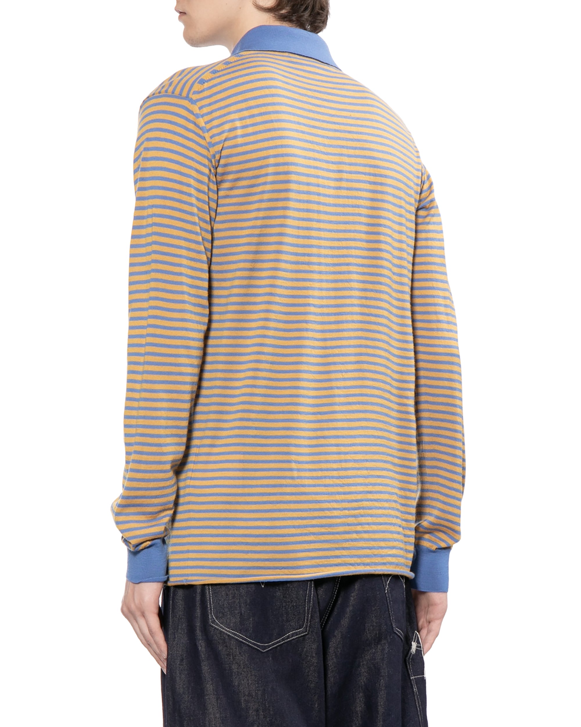 Striped knit polo