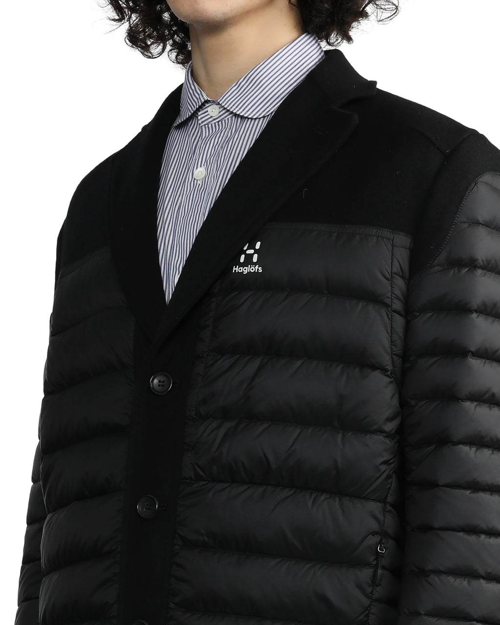 X Haglöfs quilted patchwork coat