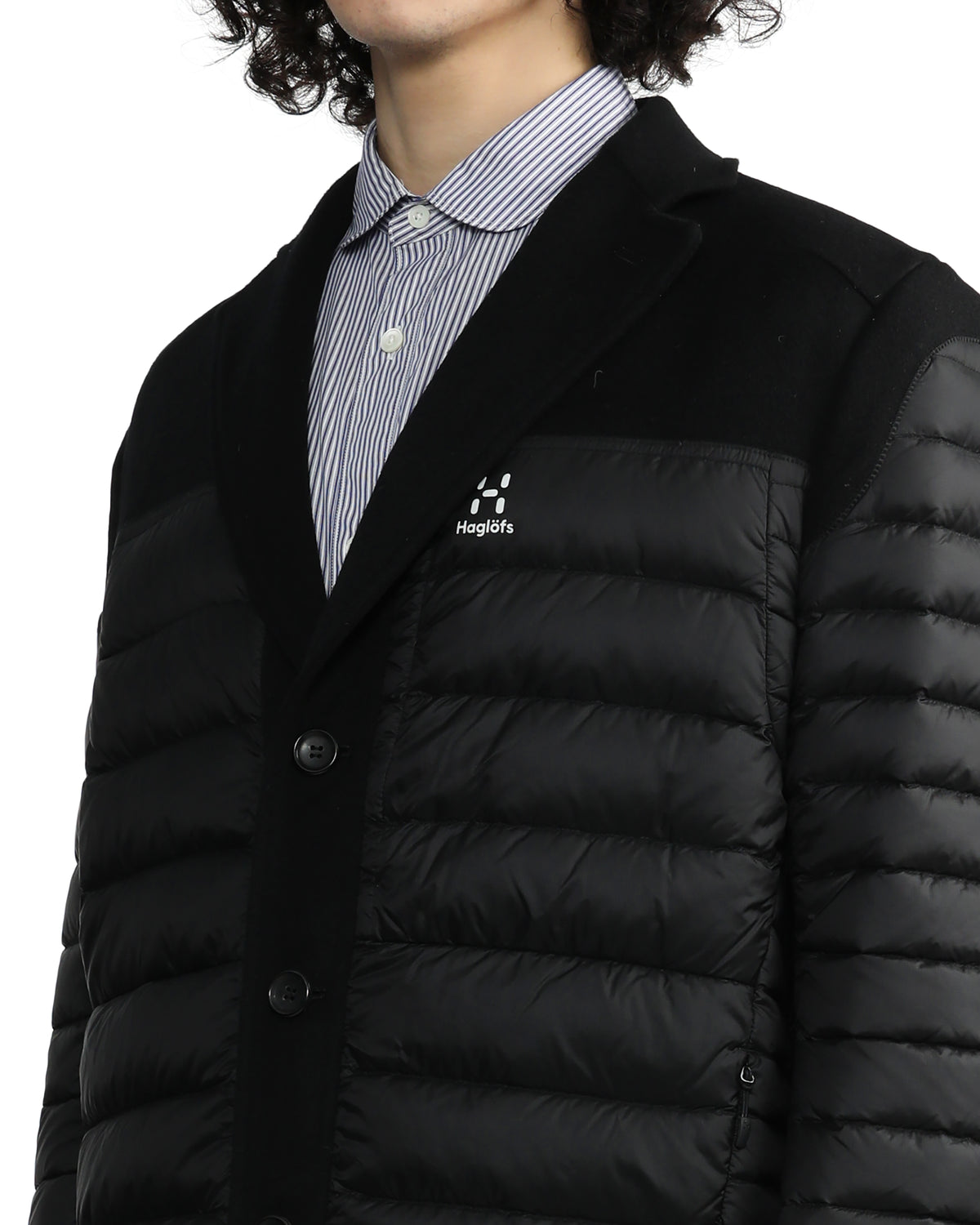 X Haglöfs quilted patchwork coat