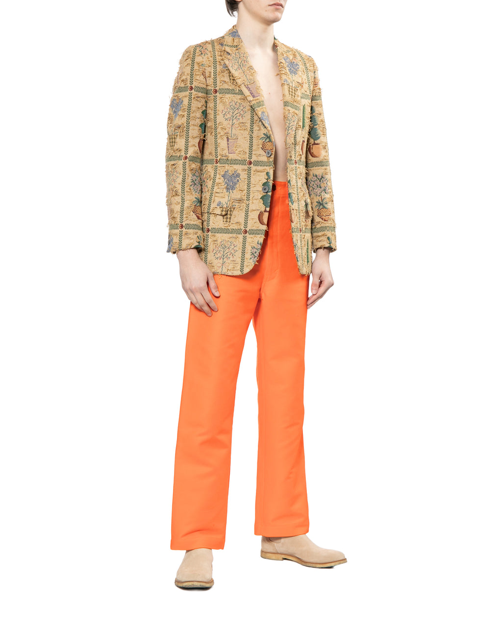 Wide chino pants