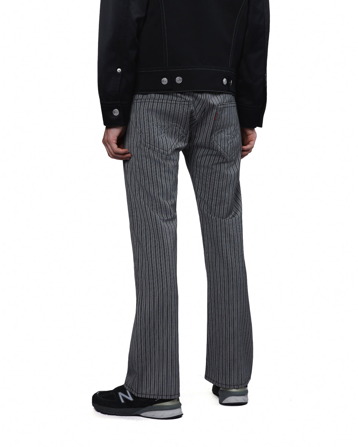 Striped flared pants