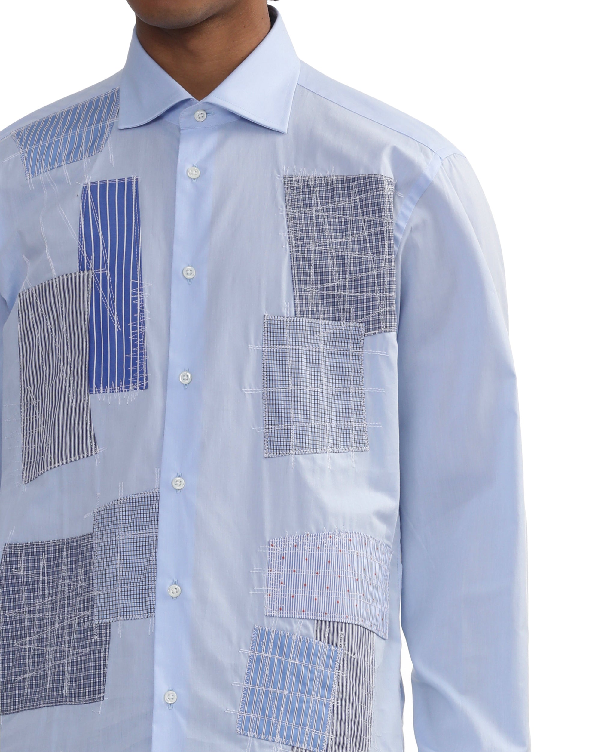 Mix patch shirt