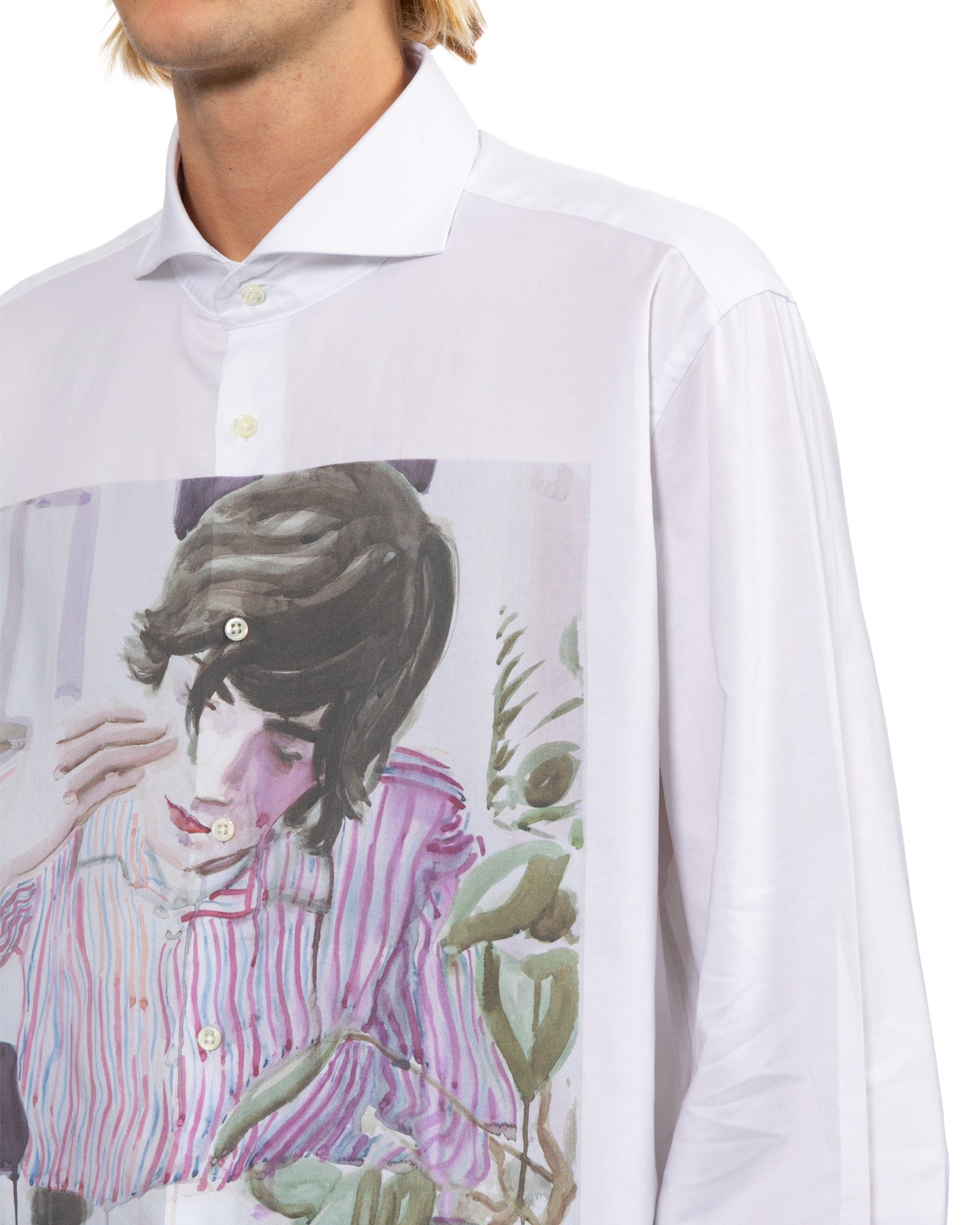 Printed long sleeve shirt
